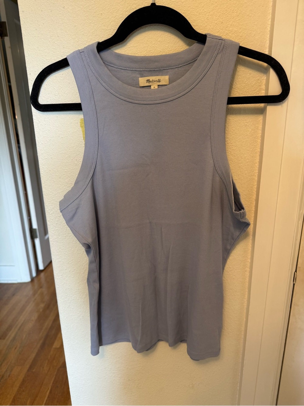Madewell Supima Cotton Tank Top in Lavender Blue